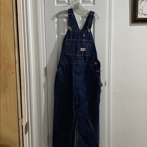 Round House Brand Dark Blue Denim Overalls